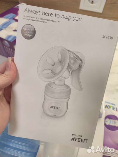 Молокоотсос avent ручной