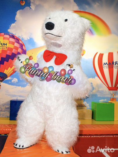 Ростовая кукла белый мишка