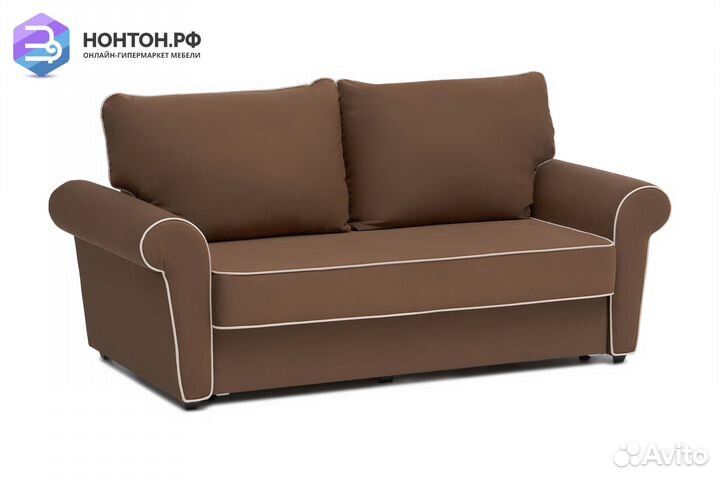 Диван еврокнижка Прованс коричневый