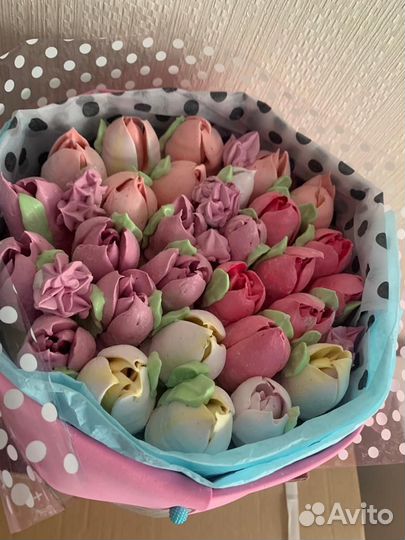 Зефирный букет,купол,корзинка