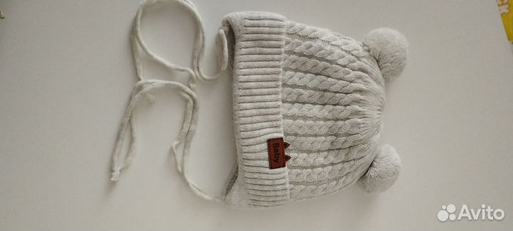Шапка зимняя от 0-3 мес