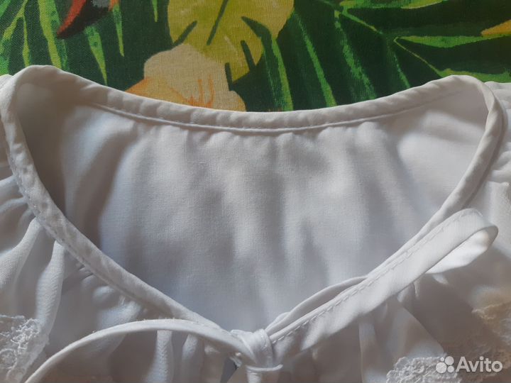 Блузка белая школьная 128 134