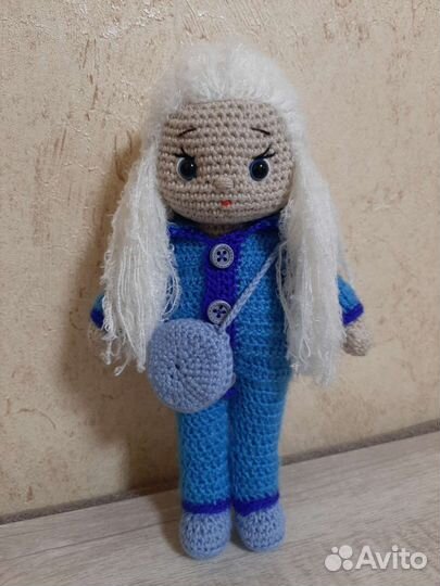 Кукла вязаная крючком ручная работа