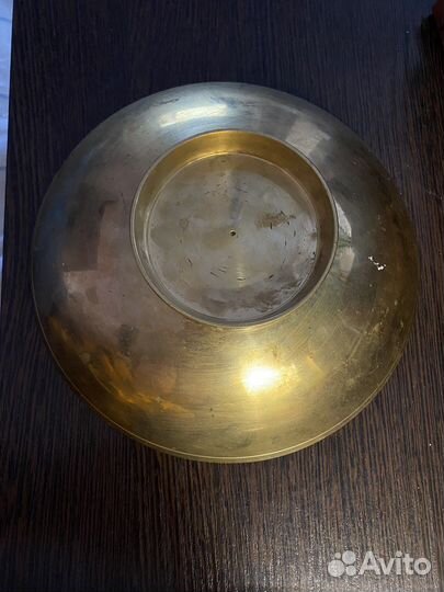 Тарелка из Индии. Латунь