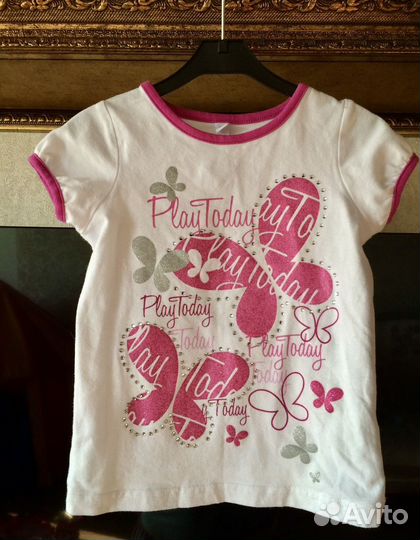 Футболка доя девочки нарядная play today 98