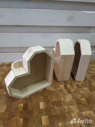 Сердце ящик деревянный