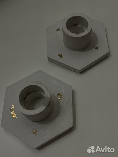 Подсвечник из гипса