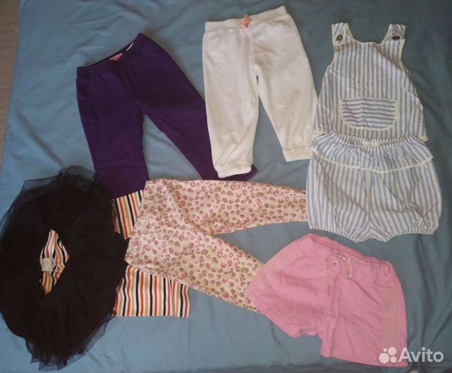 Фирменные вещи пакетом на девочку 12-18м