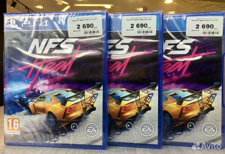 Need for Speed Heat PS4 (новый, русские субтитры)