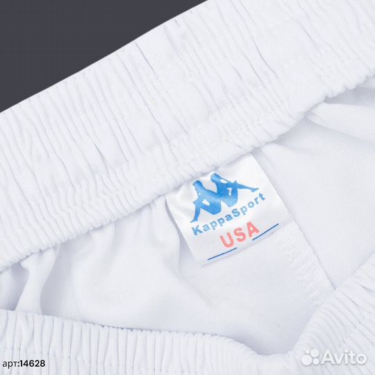 Спортивные штаны kappa белые С лампасами 40(XXS)