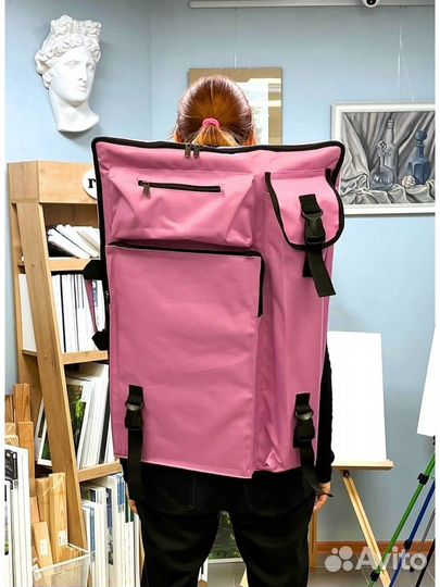 Папка-рюкзак для художника a2, цвет сиреневый