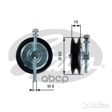 Ролик-натяж. прив. ремня 7808-21761 T39361 Gates