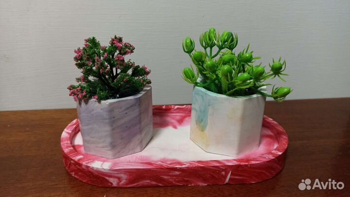 Кашпо из гипса