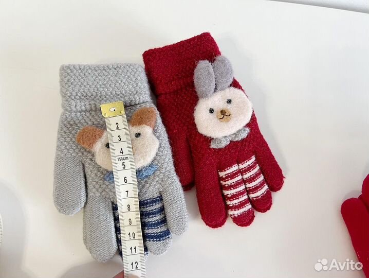 Варежки перчатки детские новые