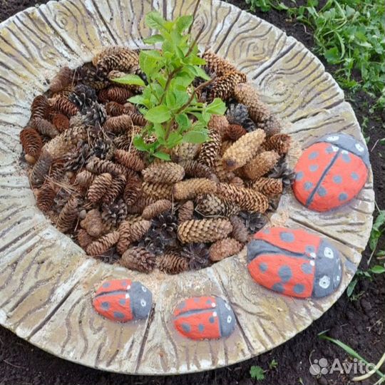 Бордюр садовый бетонный