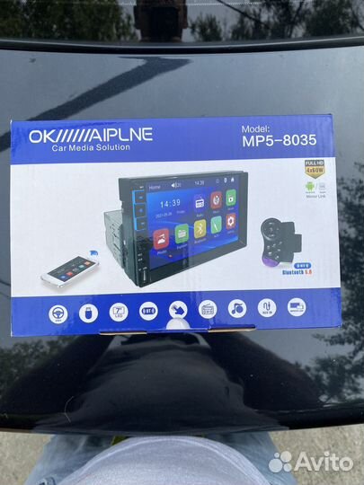 Автомагнитола 1din с экраном новая