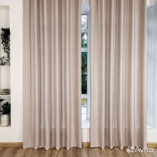 Комплект штор рогожка Орфей Миндальное искушение