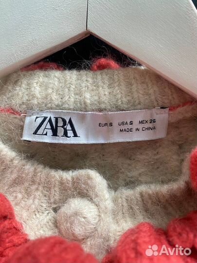 Кофта на девочку zara 152-158 см из шерсти альпаки