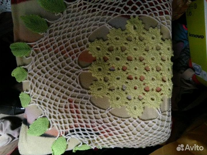 Салфеточка ручная работа СССР винтажные рюмочки