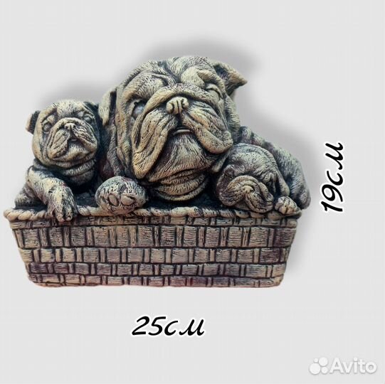 Английские бульдоги. Панно. Авторская работа