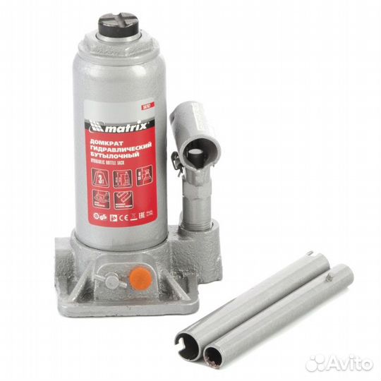 Домкрат гидравлический бутылочный Matrix 50762, 3