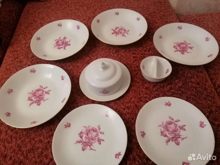 Сервиз (части) Роза Чехословакия