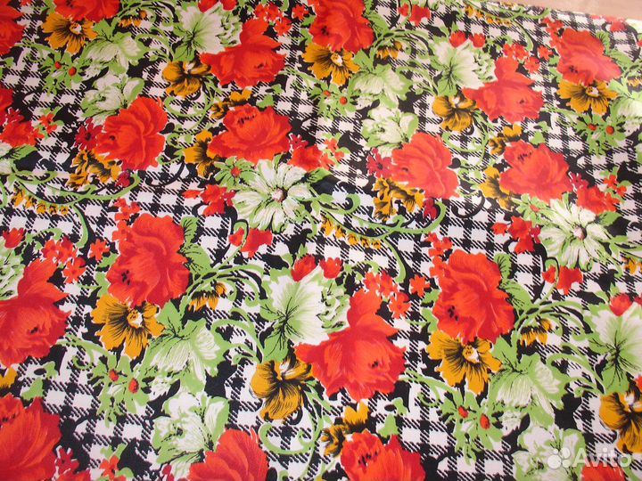 Ткань ситец, сатин, СССР, гдр