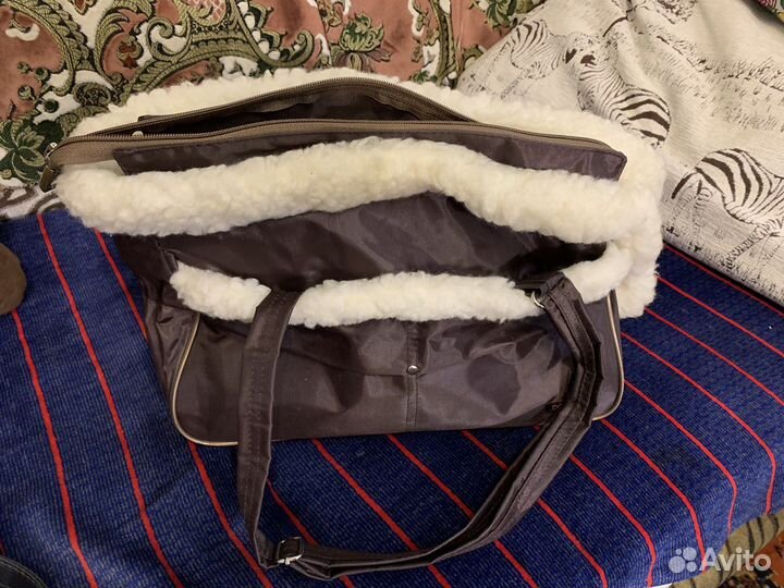 Сумка для маленькой собачки. Зима