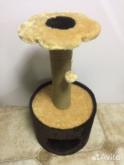 Домик круглый с когтеточкой