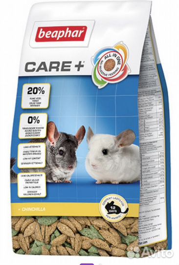 Корм для шиншилл Beaphar Care + 1.5 кг