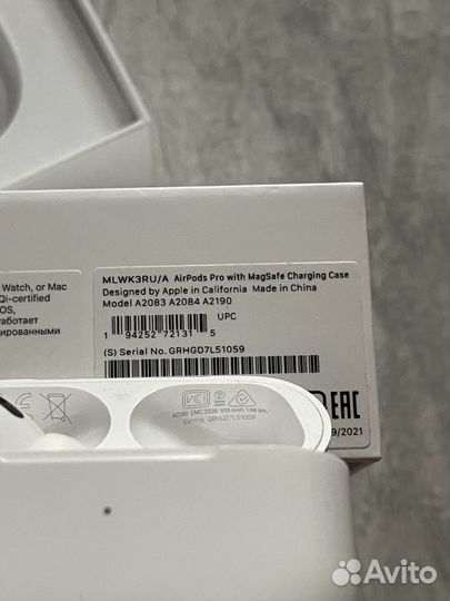 AirPods Pro Magsafe оригинал, ростест