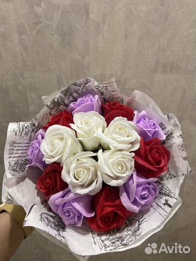 Мыльные розы бюджетные на 1-вое сентября