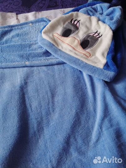 Полотенце для детей с мультяшным капюшоном