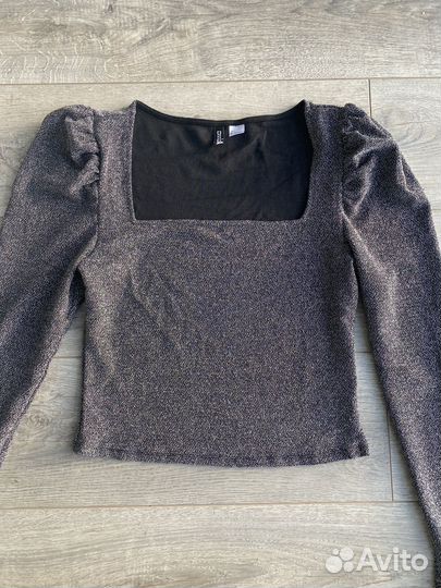 Блестящий топ HM L