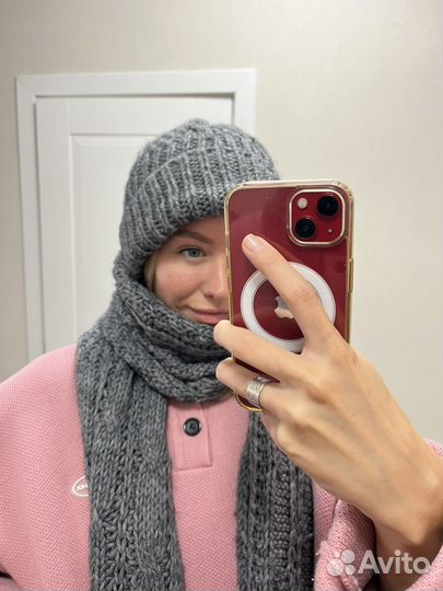 Комплект шапка и шарф женские