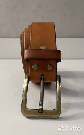 Мужской кожаный ремень ручной работы