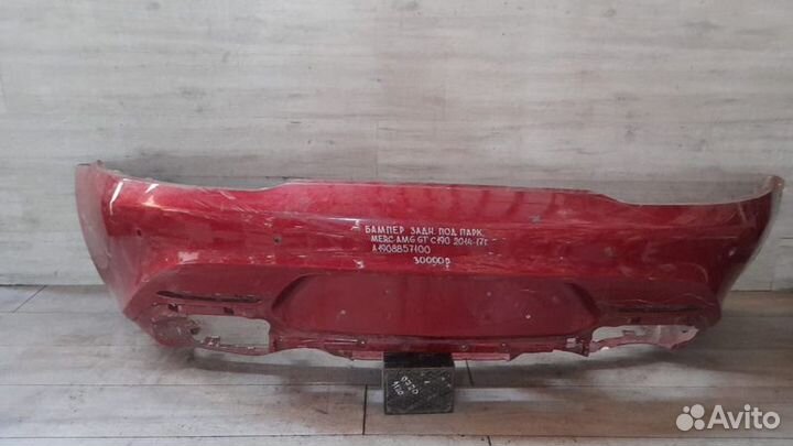 Бампер задний под парктроники Mercedes C 190 Amg