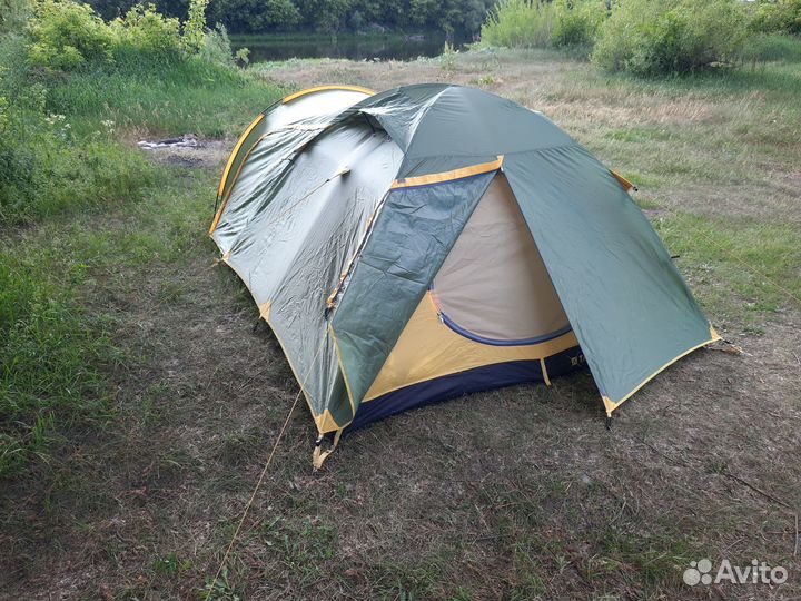 Палатка 3 местная с тамбуром talberg atol 3