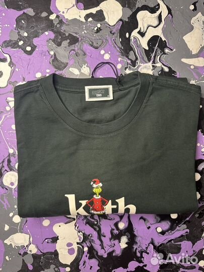 Kith x The Grinch Serif Tee M