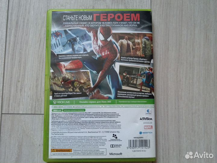 Игра Xbox 360 spider-man 2 человек паук 2 лицензия
