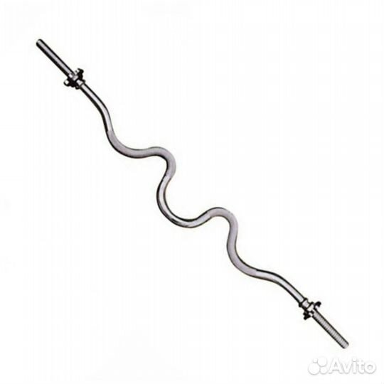 Гриф хромированный для штанги W образный L1200 d25