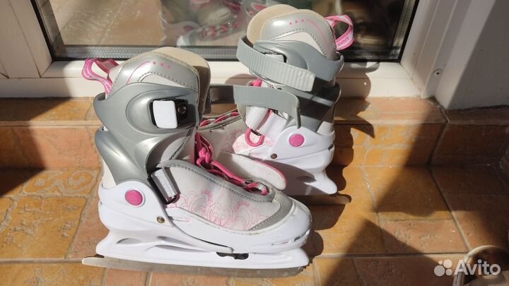 Коньки детские larsen размер 30-33