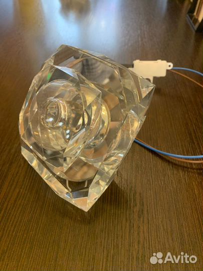 Испанский хрустальный точечный светильник