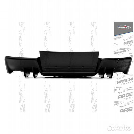 Диффузор в стиле EVO на задний бампер Lancer X