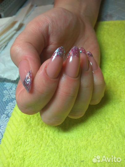 Наращивание ногтей акрил