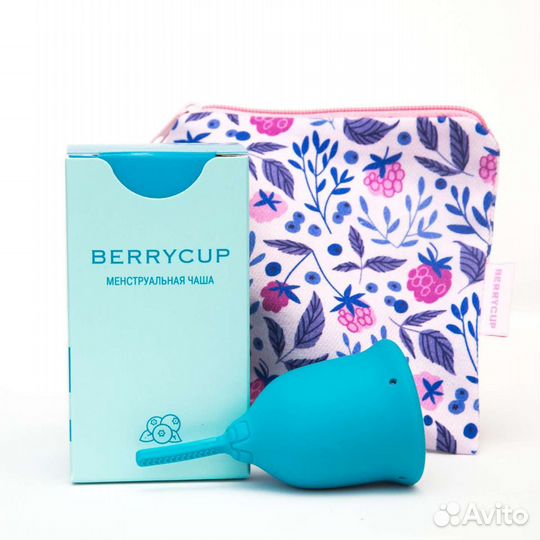 Чаша berrycup размер 2 голубая, черная