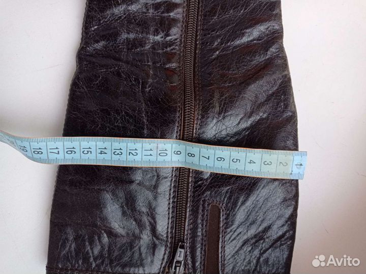 Натуральные кожаные итальянские сапоги, 39 размер