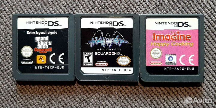 Картриджи на nintendo ds и 3ds
