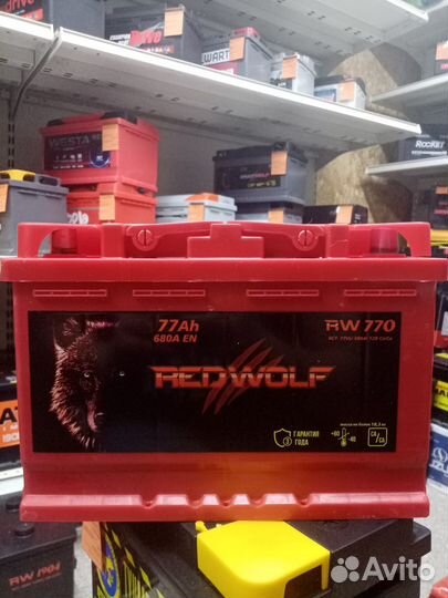 Аккумулятор RED Wolf 77 Ah 680 en