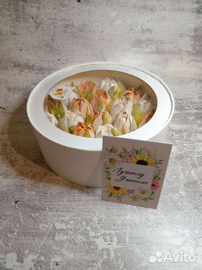 Съедобный букет из зефира на 1 сентября